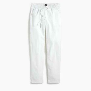 J. Crew White Drawstring Pants